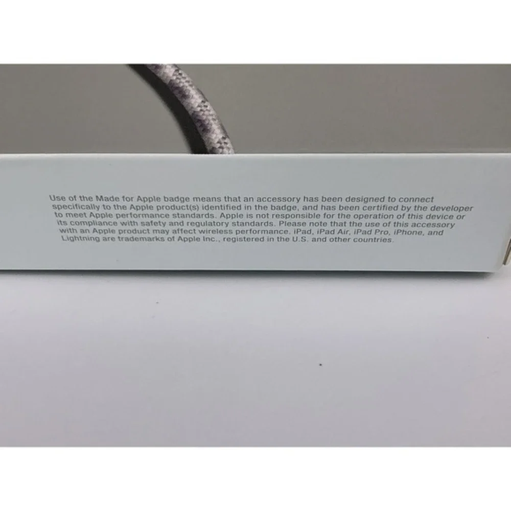 Heyday Lightning to USB-A Charging Cables Lot 6ft Marble + 4ft Black‎ – New